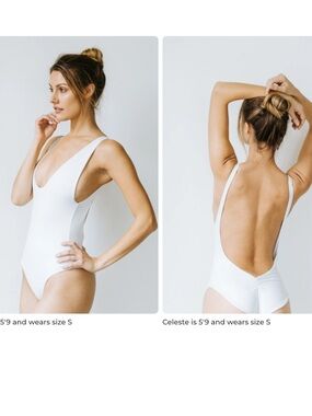 Londre The Minimalist One-Piece Swimsuit—Flat White